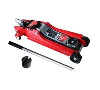 Gato hidráulico de elevación horizontal bajo, portátil, de 2,5 toneladas, for montar en vehículo, herienta de reparación de neumáticos for vehículos todoterreno y sedán.(Rot)