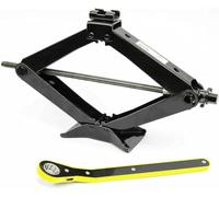 Gato hidráulico de tijera 2T, 98 - 440 mm, kit de gato con trinquete, columna de acero, elevador de coche, placa de acero ampliada, gato hidráulico portátil para turismos MPV SUV (SN4547)