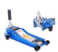 Gato hidráulico para coche, elevador profesional 4T, ruedas bidireccionales con rodamiento, ajuste súper bajo para vehículos, gato para coche con elevación doble pistón.