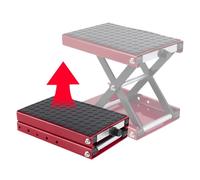 Gato Hidráulico para Moto | Plataforma Ancha con Manivela Y Caballete Central | Accesorios De Mesa Compactos Resistentes para Mantenimiento De Scooters, ATV Y Talleres