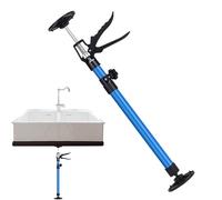 Gato hidráulico para puerta de armario, acero inoxidable, altura ajustable, colocación estable del armario, ayuda de montaje, herramienta de elevación manual, elevador de posicionamiento, elevador de