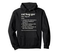 Gato Hugger Definición Divertido Diccionario Estilo Felino Amante Sudadera con Capucha