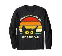 Gato incómodo Humor Divertido Gato introvertido Manga Larga