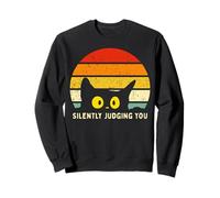 Gato incómodo Humor Divertido Gato introvertido Sudadera