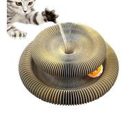Gato interactivo - Juguete de acordeón para gatos, juguete de masticar para gatito | Bola de bola para gatito con campanas, acordeón rasca para casa, dormitorio para mascotas