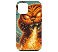 Gato Japonés Catzilla Monstruo Kaiju Gato Kanagawa Wave Japón Carcasa para iPhone 12/12 Pro