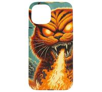 Gato Japonés Catzilla Monstruo Kaiju Gato Kanagawa Wave Japón Carcasa para iPhone 15