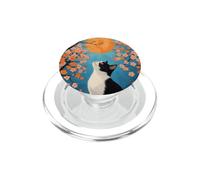 Gato Japonés Mirando Al Sol PopSockets PopGrip para MagSafe