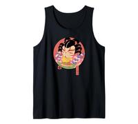Gato Kabuki Takoyaki Estilo japonés Ukiyo-e Camiseta sin Mangas