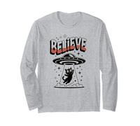 Gato Kawaii Creer Alien Espacio OVNI Amante Secuestro Mi Selfie Manga Larga