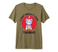 Gato Kawaii I Just Really Love Cute Tauro Lover Camiseta Premium