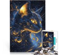Gato Kintsugi Abstracto Rompecabezas para Adultos de 1000 Piezas Juguetes de Juego para Regalo Familiar Colección de Artistas, Bellas Artes 38x26cm