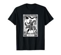 Gato La Muerte Tarot Cartas Major Arcana Oscuro Gótico Camiseta