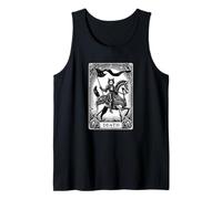 Gato La Muerte Tarot Cartas Major Arcana Oscuro Gótico Camiseta sin Mangas