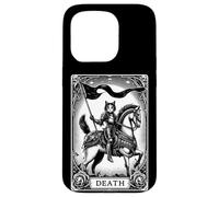 Gato La Muerte Tarot Cartas Major Arcana Oscuro Gótico Carcasa para iPhone 15 Pro