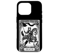 Gato La Muerte Tarot Cartas Major Arcana Oscuro Gótico Carcasa para iPhone 16 Pro