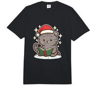 Gato Lee Libro en Navidad Comfort Colors Adult Heavyweight T-Shirt
