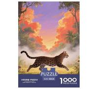 Gato Leopardo 1000 Piece Puzzle Games for Adults with Extra Fun Challenges Jigsaw Puzzle Animaleses Home Decoration for The Whole Family 38x26cm/1000pcs