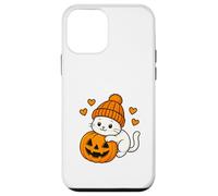 Gato Lindo con Calabaza celebra Halloween Carcasa para iPhone 12 Mini