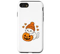 Gato Lindo con Calabaza celebra Halloween Carcasa para iPhone SE (2020) / 7/8