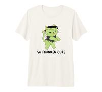 Gato Lindo de Halloween So Franken Camiseta Premium