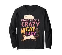 Gato Lindo para Chica Adicta a los Felinos - Ventilador de Gatos Manga Larga