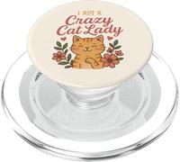 Gato Lindo para Chica Adicta a los Felinos - Ventilador de Gatos PopSockets PopGrip para MagSafe
