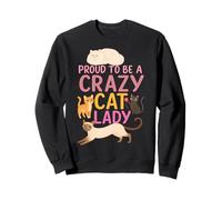Gato Lindo para Chica Adicta a los Felinos - Ventilador de Gatos Sudadera