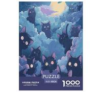 Gato Lindo Puzzle Imposible,desafío for Adults Juego EduGatoivo 1000 Piezas Obra De Arte De Juego De para Adultos Y Niños A Partir De 12 Años 38x26cm/1000pcs
