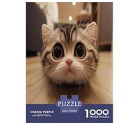 Gato Lindo Puzzle Imposible,desafío para Adultos Juego EduGatoivo 1000 Piezas Obra De Arte De Juego De para Adultos, Regalos A Partir De 14 Años 70x50cm/1000pcs
