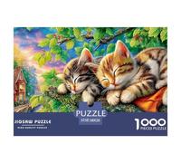 Gato lindoRompecabezas para Adultos Desafío Imposible con Alma De Obra De Arte - El Regalo Navideño por Excelencia para Adultos Y Niños Desde 14 Años 38x26cm/1000pcs