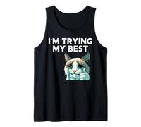 Gato Llorando Pulgares Arriba Estoy Intentando Mi Mejor Meme Hombres Mujeres Niños Camiseta sin Mangas