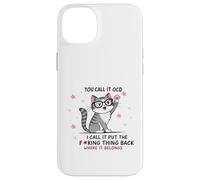 Gato lo llamas TOC Yo lo llamo Poner la maldita cosa de vuelta Carcasa para iPhone 14 Plus