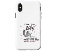 Gato lo llamas TOC Yo lo llamo Poner la maldita cosa de vuelta Carcasa para iPhone X/XS