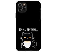 Gato Mal despertado - con Cuerpo, sarcástico como el café Carcasa para iPhone 11 Pro MAX