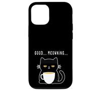 Gato Mal despertado - con Cuerpo, sarcástico como el café Carcasa para iPhone 12/12 Pro