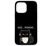 Gato Mal despertado - con Cuerpo, sarcástico como el café Carcasa para iPhone 13 Pro MAX