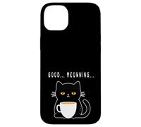 Gato Mal despertado - con Cuerpo, sarcástico como el café Carcasa para iPhone 14 Plus