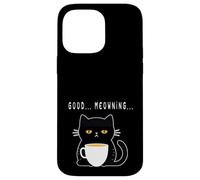 Gato Mal despertado - con Cuerpo, sarcástico como el café Carcasa para iPhone 14 Pro MAX