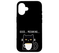 Gato Mal despertado - con Cuerpo, sarcástico como el café Carcasa para iPhone 16