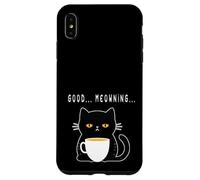 Gato Mal despertado - con Cuerpo, sarcástico como el café Carcasa para iPhone XS MAX