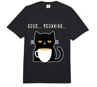 Gato Mal despertado - con Cuerpo, sarcástico como el café Comfort Colors Adult Heavyweight T-Shirt