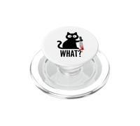 ¿Gato Malvado con qué? Humor sarcástico para Escritorio de Oficina PopSockets PopGrip para MagSafe