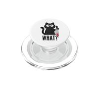 ¿Gato Malvado con qué? Humor sarcástico para Escritorio de Oficina PopSockets PopGrip para MagSafe