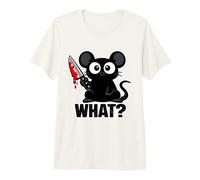 ¿Gato Malvado con qué? Humor sarcástico para los Amantes de Las Mascotas Camiseta Premium