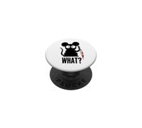 ¿Gato Malvado con qué? Humor sarcástico para los Amantes de Las Mascotas PopSockets PopGrip Adhesivo