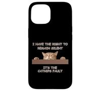 Gato Malvado Tengo Derecho a Permanecer en Silencio para los Amantes de los Gatos Carcasa para iPhone 15