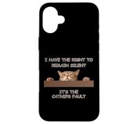 Gato Malvado Tengo Derecho a Permanecer en Silencio para los Amantes de los Gatos Carcasa para iPhone 16 Plus
