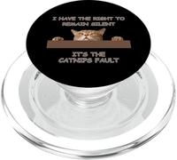 Gato Malvado Tengo Derecho a Permanecer en Silencio para los Amantes de los Gatos PopSockets PopGrip para MagSafe