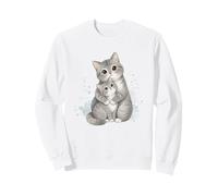Gato Mamá Bebé Madre Niño Mamá Amor Sudadera
